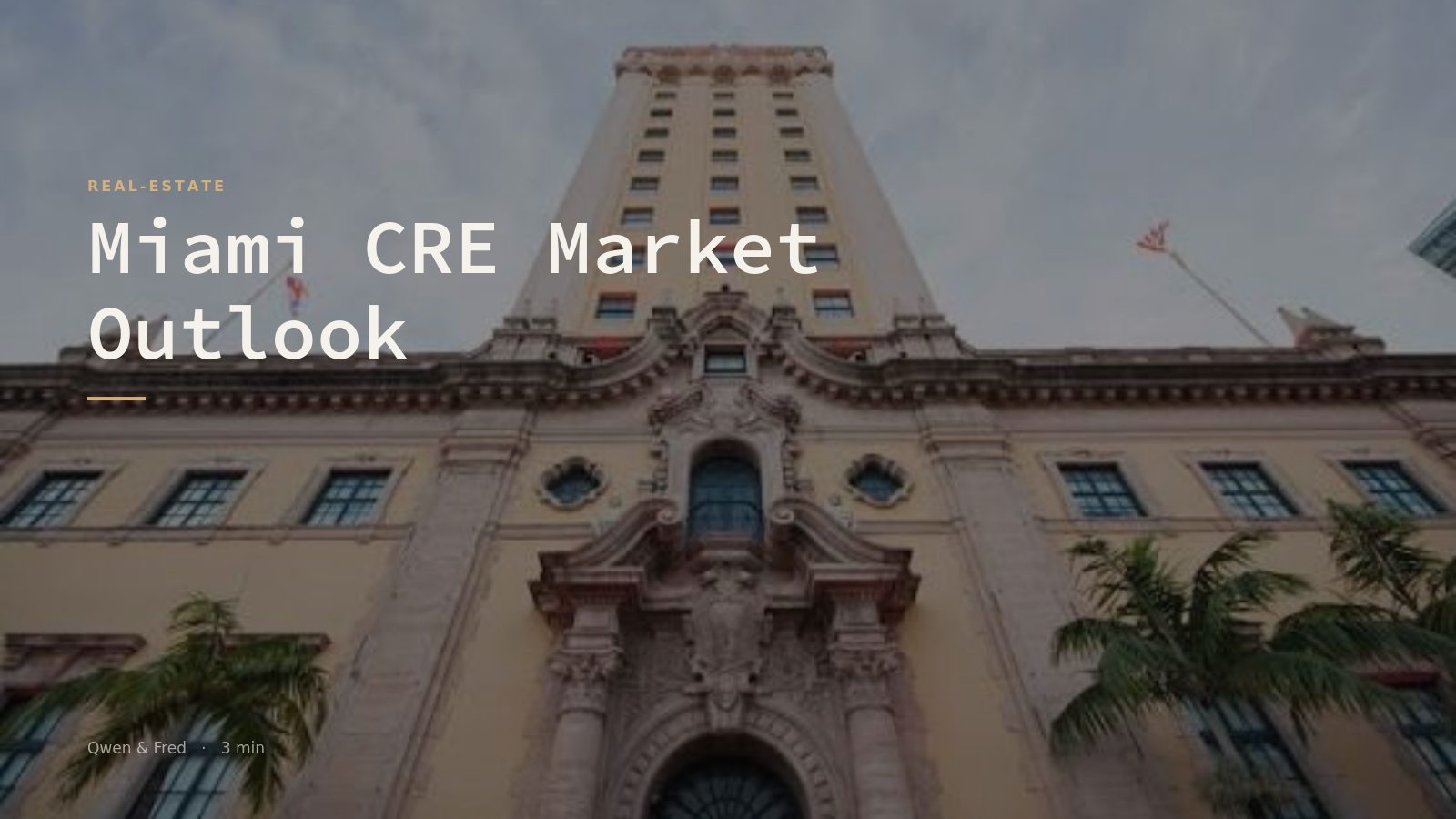maimi cre market